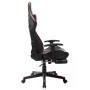 Gaming-Stuhl mit Fußstütze aus schwarzem und rotem Kunstleder von vidaXL, Gaming-Stühle - Ref: Foro24-20517, Preis: 175,79 €,...