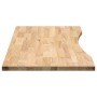 Tablero escritorio rectangular madera maciza roble sin tratar de , Tableros para mesas - Ref: Foro24-4009014, Precio: 110,03 ...
