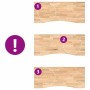 Tablero escritorio rectangular madera maciza roble sin tratar de , Tableros para mesas - Ref: Foro24-4009014, Precio: 110,03 ...