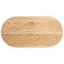 Tablero de mesa ovalado madera maciza de roble 80x40x2 cm de , Tableros para mesas - Ref: Foro24-4009061, Precio: 45,36 €, De...