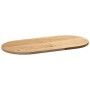 Tablero de mesa ovalado madera maciza de roble 80x40x2 cm de , Tableros para mesas - Ref: Foro24-4009061, Precio: 45,36 €, De...