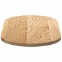 Tablero de mesa ovalado madera maciza de roble 80x40x2 cm de , Tableros para mesas - Ref: Foro24-4009061, Precio: 45,36 €, De...
