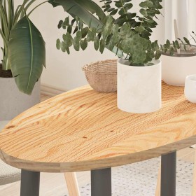 Tablero de mesa ovalado madera maciza de roble 80x40x2 cm de , Tableros para mesas - Ref: Foro24-4009037, Precio: 40,72 €, De...