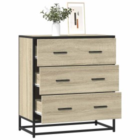 Aparador madera ingeniería y metal roble Sonoma 68x35x76 cm de , Aparadores - Ref: Foro24-848970, Precio: 91,98 €, Descuento: %