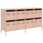 Aparador de acero laminado en frío rosa 135x39x73,5 cm de , Aparadores - Ref: Foro24-3307168, Precio: 224,62 €, Descuento: %