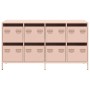 Aparador de acero laminado en frío rosa 135x39x73,5 cm de , Aparadores - Ref: Foro24-3307168, Precio: 224,62 €, Descuento: %