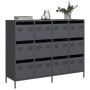 Aparador de acero laminado en frío antracita 135x39x103,5 cm de , Aparadores - Ref: Foro24-3307175, Precio: 308,24 €, Descuen...