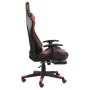 Silla gaming giratoria con reposapiés PVC rojo de vidaXL, Sillones para videojuegos - Ref: Foro24-20487, Precio: 144,58 €, De...