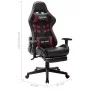 Gaming-Stuhl mit Fußstütze aus schwarzem und rotem Kunstleder von vidaXL, Gaming-Stühle - Ref: Foro24-20517, Preis: 175,79 €,...