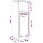 Armario de baño madera contrachapada gris 30x30x95 cm de , Muebles de baño - Ref: Foro24-856032, Precio: 40,64 €, Descuento: %