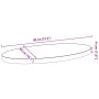 Tablero de mesa ovalado madera maciza de roble 80x40x4 cm de , Tableros para mesas - Ref: Foro24-4009049, Precio: 74,16 €, De...