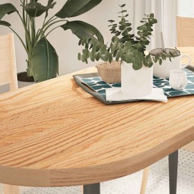 Tablero de mesa ovalado madera maciza de roble 140x60x4 cm de , Tableros para mesas - Ref: Foro24-4009068, Precio: 179,65 €, ...
