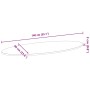 Tablero de mesa ovalado madera maciza de roble 140x60x2 cm de , Tableros para mesas - Ref: Foro24-4009040, Precio: 94,16 €, D...