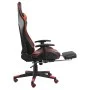 Drehbarer Gaming-Stuhl mit roter PVC-Fußstütze von vidaXL, Gaming-Stühle - Ref: Foro24-20487, Preis: 144,58 €, Rabatt: %