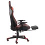 Silla gaming giratoria con reposapiés PVC rojo de vidaXL, Sillones para videojuegos - Ref: Foro24-20487, Precio: 146,12 €, De...