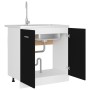Armario inferior fregadero contrachapada negro 80x46x81,5cm de vidaXL, Armarios de cocina - Ref: Foro24-801197, Precio: 68,91...