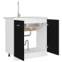 Armario inferior fregadero contrachapada negro 80x46x81,5cm de vidaXL, Armarios de cocina - Ref: Foro24-801197, Precio: 67,70...