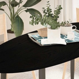 Tablero de mesa ovalado madera maciza de roble 140x60x2 cm de , Tableros para mesas - Ref: Foro24-4009056, Precio: 96,85 €, D...