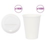Vasos de café de papel con tapa 1000 uds 12oz 300ml de , Vasos desechables - Ref: Foro24-3325217, Precio: 141,45 €, Descuento: %