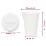 Vasos de café de papel con tapa 1000 uds 12oz 300ml de , Vasos desechables - Ref: Foro24-3325217, Precio: 141,45 €, Descuento: %