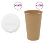 Vasos de café de papel con tapa 1000 uds 16oz 400ml de , Vasos desechables - Ref: Foro24-3325222, Precio: 140,06 €, Descuento: %