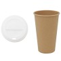 Vasos de café de papel con tapa 1000 uds 16oz 400ml de , Vasos desechables - Ref: Foro24-3325222, Precio: 140,06 €, Descuento: %