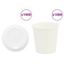 Vasos de café de papel con tapa 1000 uds 4oz 100ml de , Vasos desechables - Ref: Foro24-3325215, Precio: 64,32 €, Descuento: %