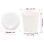 Vasos de café de papel con tapa 1000 uds 4oz 100ml de , Vasos desechables - Ref: Foro24-3325215, Precio: 64,32 €, Descuento: %