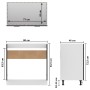 Armario inferior fregadero contrachapada negro 80x46x81,5cm de vidaXL, Armarios de cocina - Ref: Foro24-801197, Precio: 68,91...