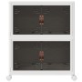Caja de almacenaje apilable con ruedas 2niveles 75 L 64x40x76cm de , Carretillas de carga - Ref: Foro24-4012368, Precio: 67,1...