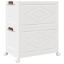 Caja de almacenaje apilable con ruedas 2niveles 75 L 64x40x76cm de , Carretillas de carga - Ref: Foro24-4012368, Precio: 67,1...