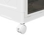 Caja de almacenaje apilable con ruedas 2niveles 75 L 64x40x76cm de , Carretillas de carga - Ref: Foro24-4012368, Precio: 67,1...