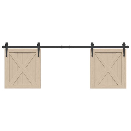 Kit de puerta corredera de armario acero carbono 152 cm de , Accesorios de bricolaje - Ref: Foro24-4009683, Precio: 30,81 €, ...