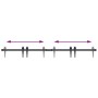 Kit de puerta corredera de armario acero carbono 152 cm de , Accesorios de bricolaje - Ref: Foro24-4009683, Precio: 30,81 €, ...