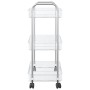Carro de almacenamiento 3 niveles transparente 37x28x68 cm de , Carretillas de carga - Ref: Foro24-4012377, Precio: 30,27 €, ...