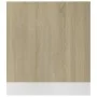 Panel para lavavajillas contrachapada color roble 59,5x3x67 cm de vidaXL, Armarios de cocina - Ref: Foro24-802565, Precio: 24...