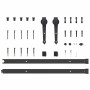 Kit de herrajes para puertas correderas acero negro 152,5 cm de , Artículos para puertas - Ref: Foro24-4009704, Precio: 59,50...