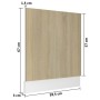 Panel para lavavajillas contrachapada color roble 59,5x3x67 cm de vidaXL, Armarios de cocina - Ref: Foro24-802565, Precio: 24...