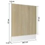Panel para lavavajillas contrachapada color roble 59,5x3x67 cm de vidaXL, Armarios de cocina - Ref: Foro24-802565, Precio: 24...