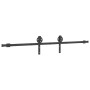 Kit de herrajes para puertas correderas acero negro 200 cm de , Artículos para puertas - Ref: Foro24-4009725, Precio: 71,22 €...