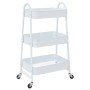 Carrito de almacenaje 3 niveles acero blanco 42x41,5x77 cm de , Carretillas de carga - Ref: Foro24-4012382, Precio: 31,82 €, ...