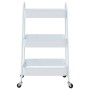 Carrito de almacenaje 3 niveles acero blanco 42x41,5x77 cm de , Carretillas de carga - Ref: Foro24-4012382, Precio: 31,82 €, ...