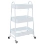 Carrito de almacenaje 3 niveles acero blanco 42x41,5x77 cm de , Carretillas de carga - Ref: Foro24-4012382, Precio: 31,82 €, ...