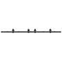 Kit de herrajes para puertas correderas acero negro 183 cm de , Artículos para puertas - Ref: Foro24-4009744, Precio: 95,30 €...
