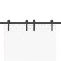 Kit de herrajes para puertas correderas acero negro 183 cm de , Artículos para puertas - Ref: Foro24-4009744, Precio: 95,30 €...