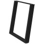 Patas para mesa de comedor en forma de U 2 uds acero negro de , Patas para mesas - Ref: Foro24-4012796, Precio: 77,71 €, Desc...