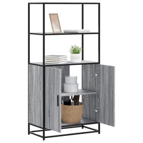 Aparador alto madera de ingeniería y metal gris Sonoma de , Aparadores - Ref: Foro24-849052, Precio: 112,26 €, Descuento: %