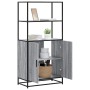 Aparador alto madera de ingeniería y metal gris Sonoma de , Aparadores - Ref: Foro24-849052, Precio: 112,26 €, Descuento: %