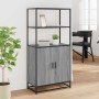 Aparador alto madera de ingeniería y metal gris Sonoma de , Aparadores - Ref: Foro24-849052, Precio: 112,26 €, Descuento: %