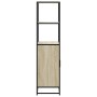 Aparador alto madera de ingeniería y metal Sonoma 68x35x139 cm de , Aparadores - Ref: Foro24-849050, Precio: 111,38 €, Descue...